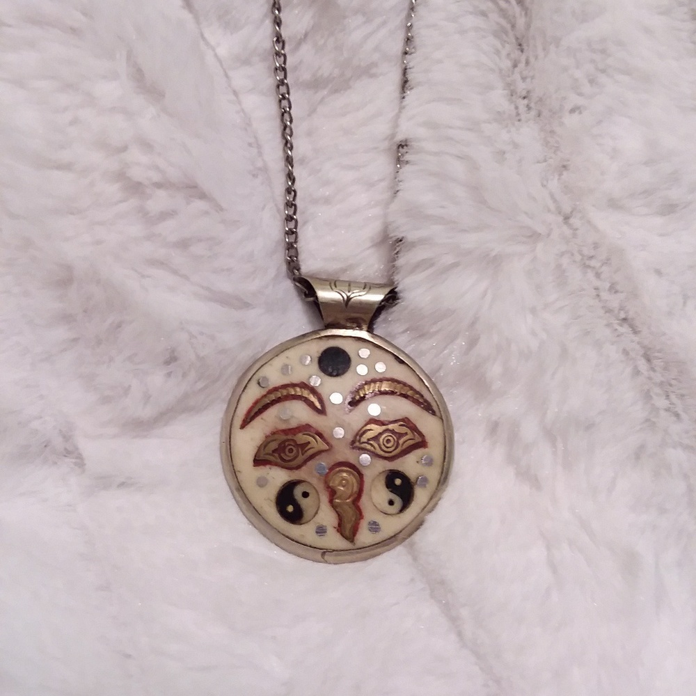 Two-sided Nepali Buddha Necklace.